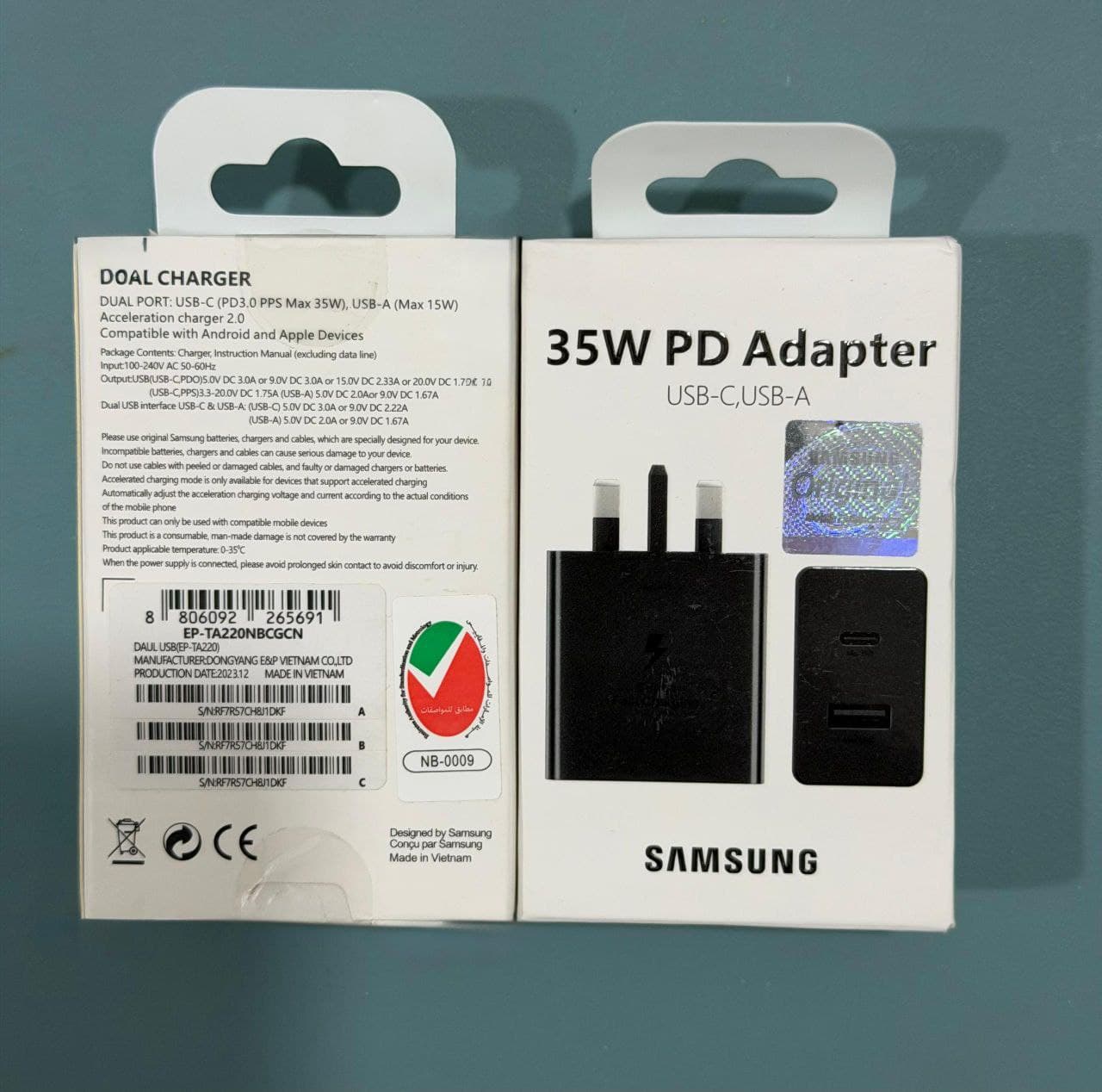 شارژر اصلی سوپر فست شارژ سامسونگ Samsung EP-TA220 Duo توان 35 وات — تصویر ۸