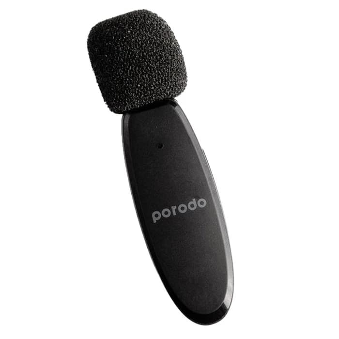 میکروفون بی سیم پرودو Porodo Dual Mic Lavalier Wireless Microphone PD-2MLAV دارای 2 فرستنده — تصویر ۲