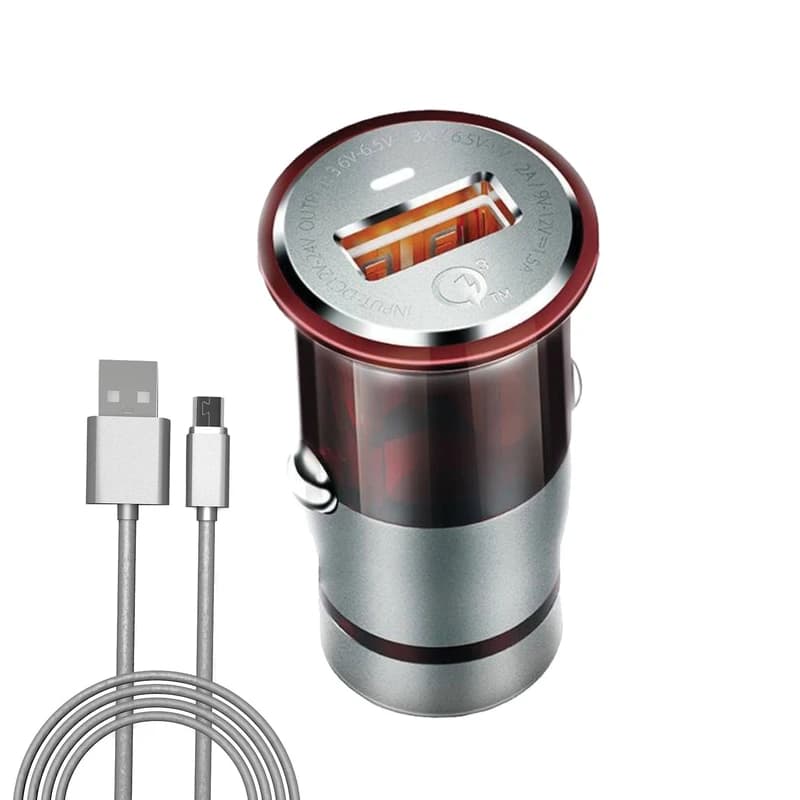 شارژر فندکی کلومن مدل KC-705 به همراه کابل تبدیل microUSB کد B20133 — تصویر ۵