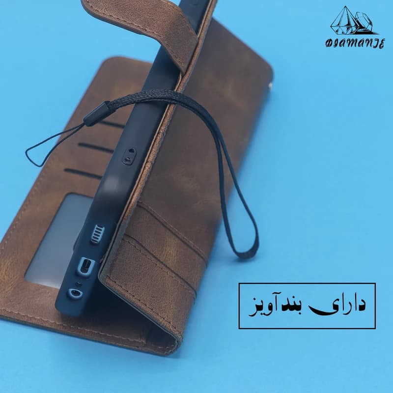 کیف کلاسوری دیامانته مدل Remax Ros مناسب برای گوشی موبایل شیائومی Redmi 12C N کد B20107 — تصویر ۴