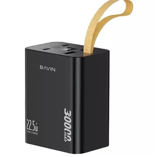 پاوربانک 30000 میلی آمپر باوین Bavin PC1008S توان 22.5 وات — تصویر ۲