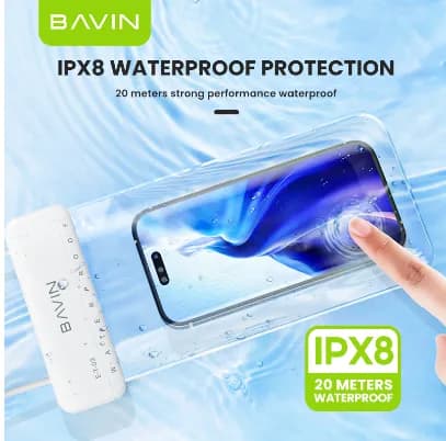 کیف ضد آب باوین Bavin ET-03 Waterproof Phone Bag سازگار با گوشیهای تا 6.8 اینچ — تصویر ۳