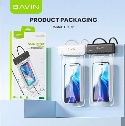 کیف ضد آب باوین Bavin ET-03 Waterproof Phone Bag سازگار با گوشی‌های تا 6.8 اینچ