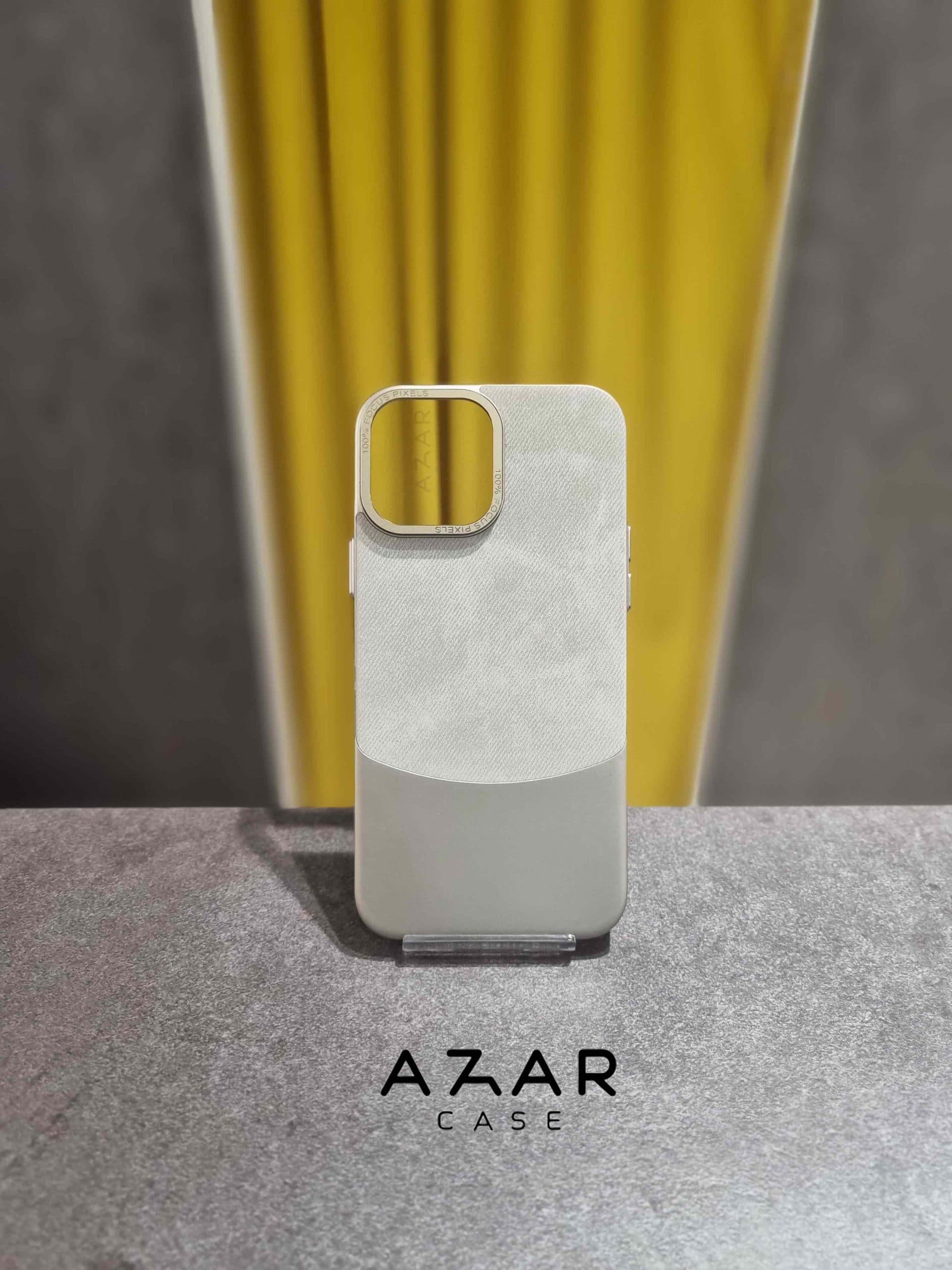 قاب گوشی طرح leather Metal Gold
