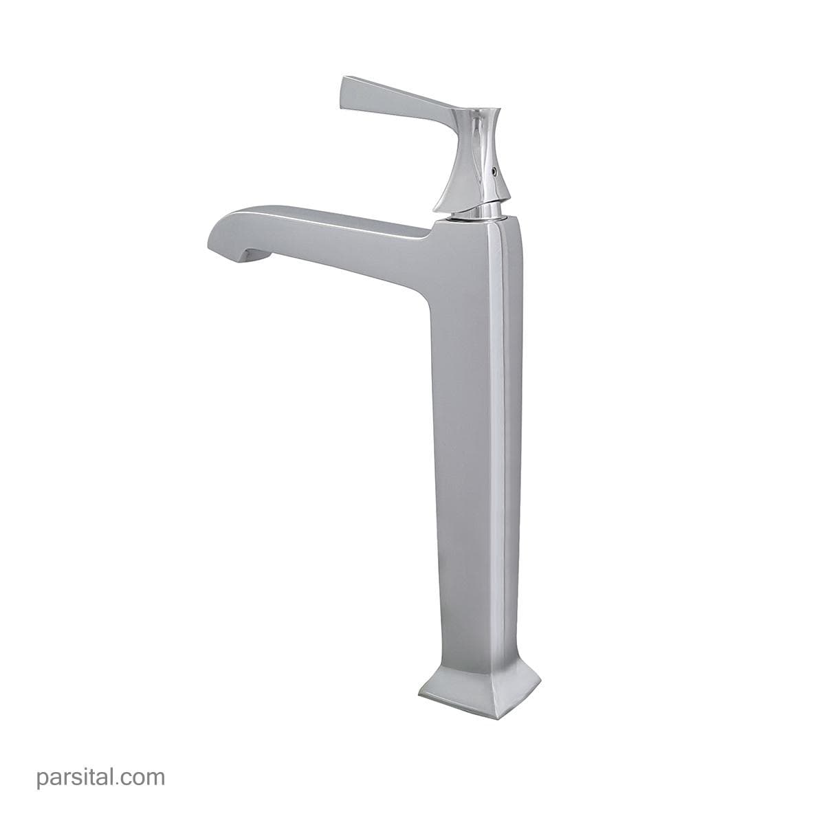 شیر روشویی پایه بلند کی دبلیو سی مدل کلاسیک کروم — تصویر ۳