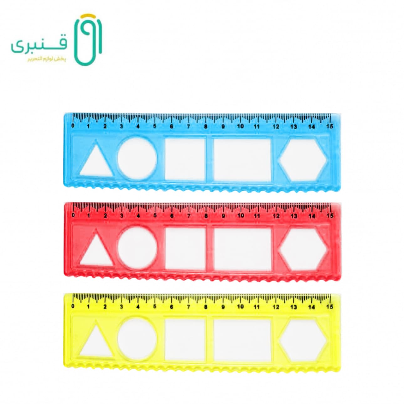خط کش 15 سانت شابلون دار ژله ای (36 عددی) صریر