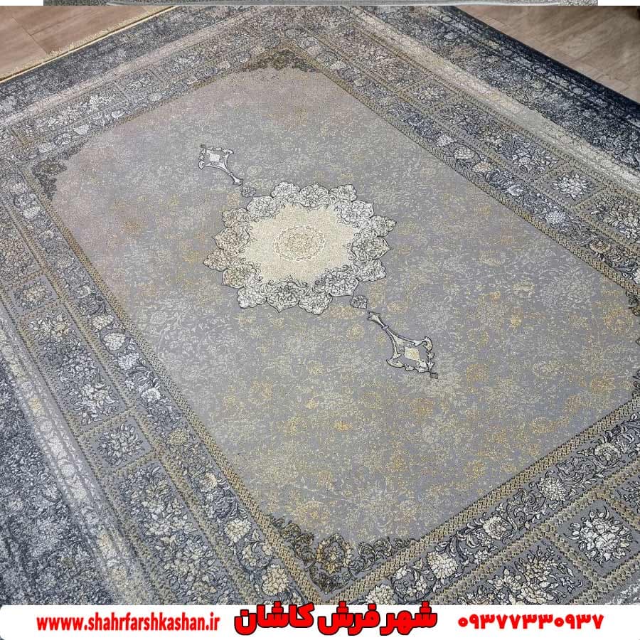فرش 1200 شانه مدرن زمینه دلفینی 9040 — تصویر ۲