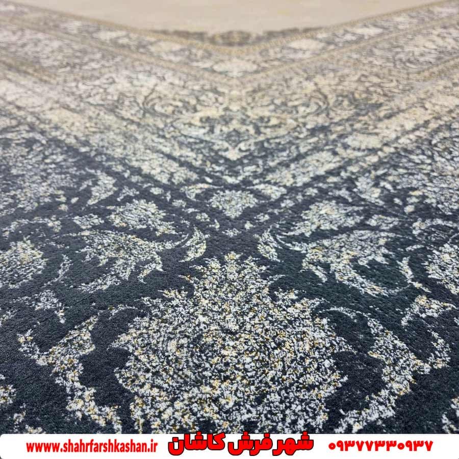 فرش 1200 شانه مدرن زمینه دلفینی 9040 — تصویر ۳
