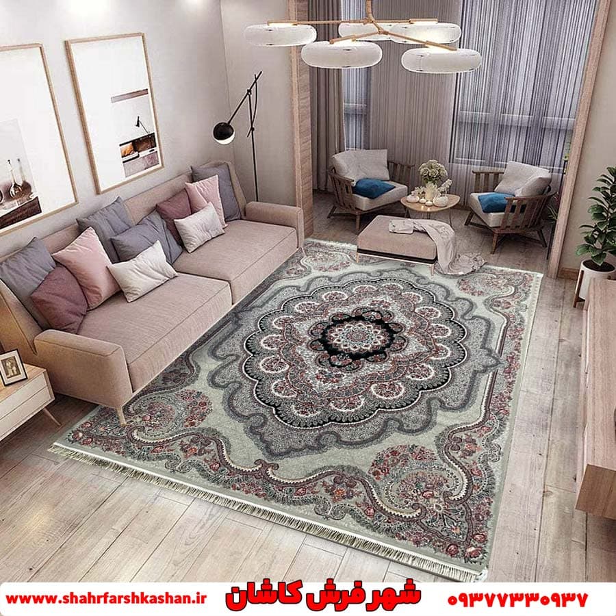 فرش ارزان 700 شانه طرح باغ ملک فیلی