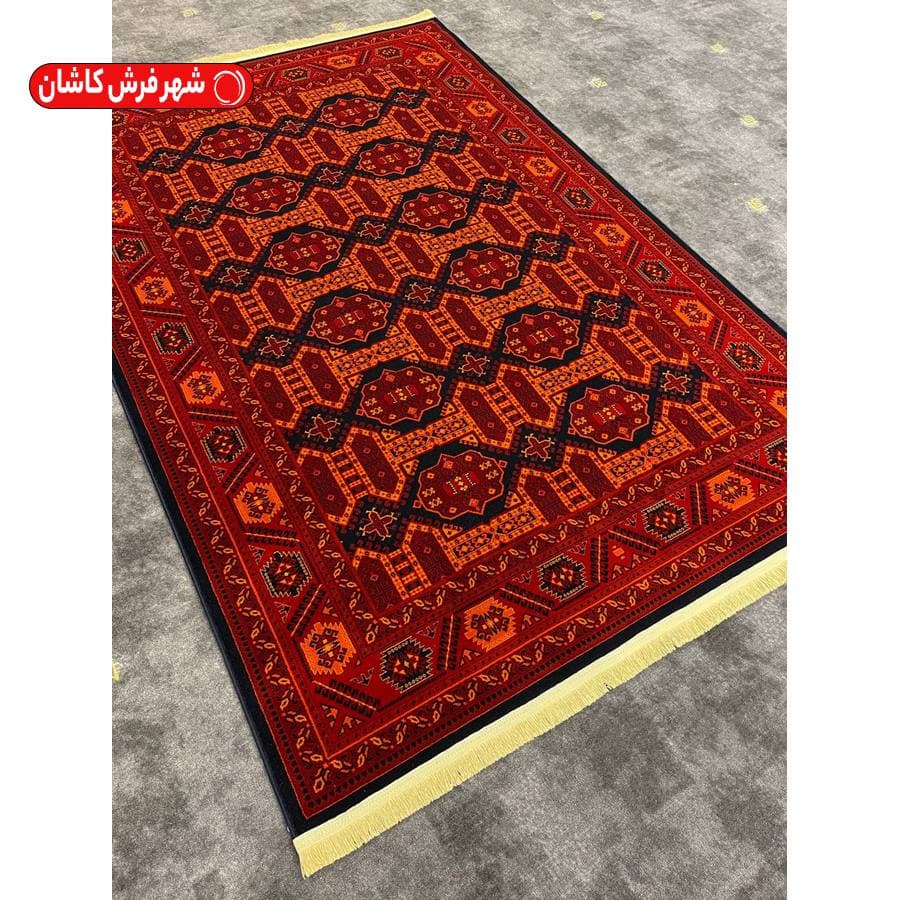 فرش قرمز سرمه ای 700 شانه اکرولیک کد 2821s — تصویر ۲