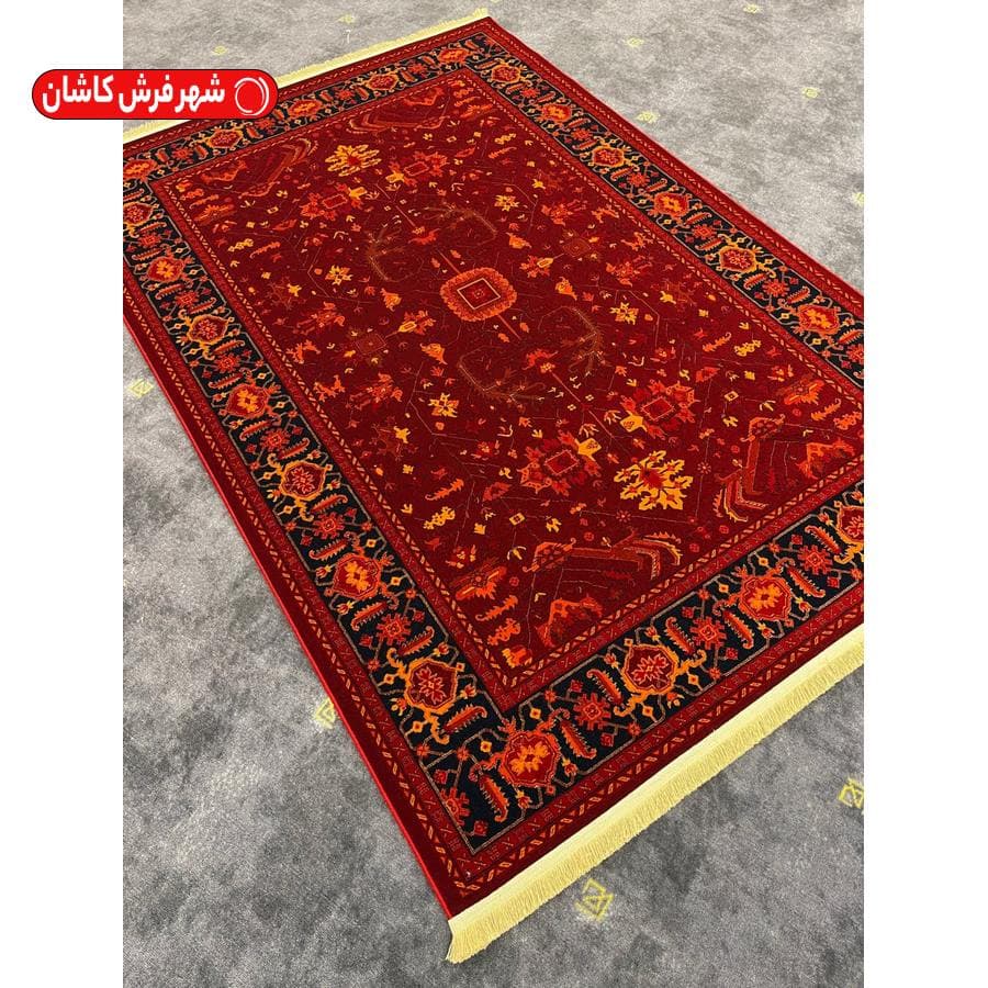 فرش عشایری لاکی 700 شانه اکرولیک کد 2824l — تصویر ۲