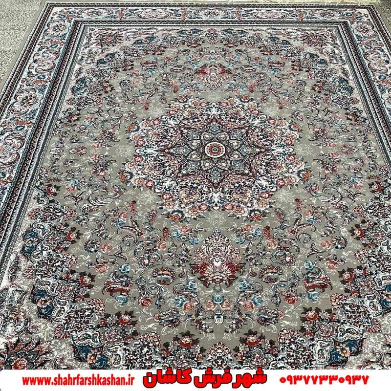 فرش 700 شانه دستبافت گونه طرح میخک — تصویر ۳