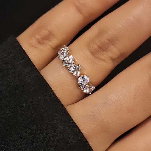 انگشتر دخترانه فول نگین ژوپینگ