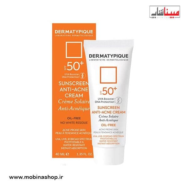 ضد آفتاب بی رنگ آنتی آکنه پوست چرب و جوش دار +SPF50 درماتیپیک — تصویر ۳