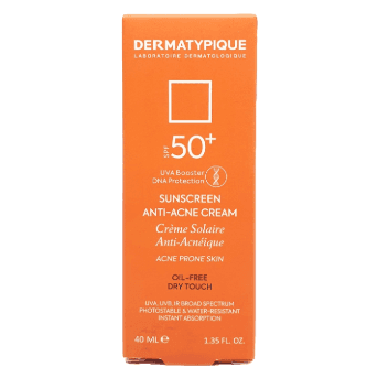 ضد آفتاب بی رنگ آنتی آکنه پوست چرب و جوش دار +SPF50 درماتیپیک