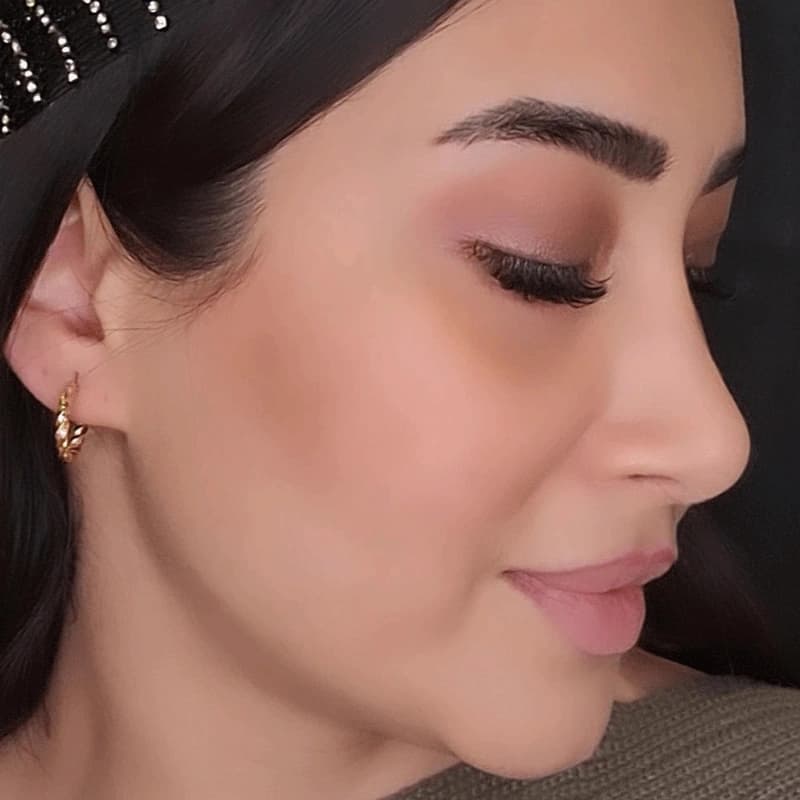 گوشواره زنانه حلقه ای ژوپینگ طلایی براق