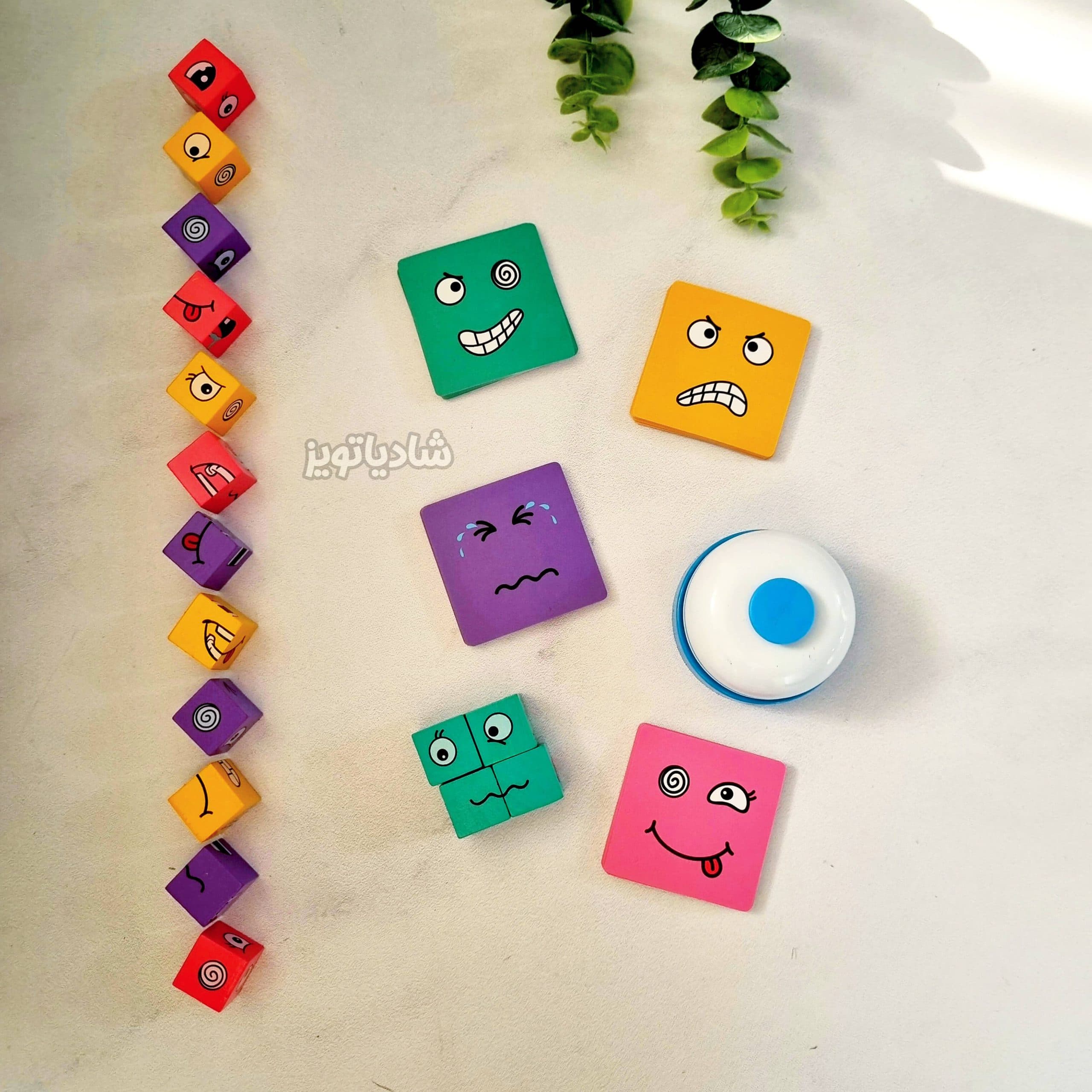 مکعبهای تغییر چهره و احساسات با زنگ — تصویر ۶