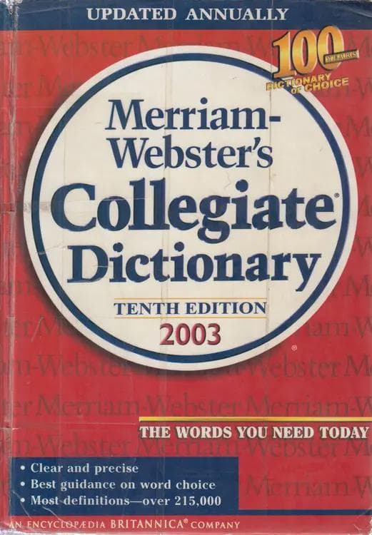 Merriam Websters Collegiate Dictionary TENTH EDITON ۲۰۰۳