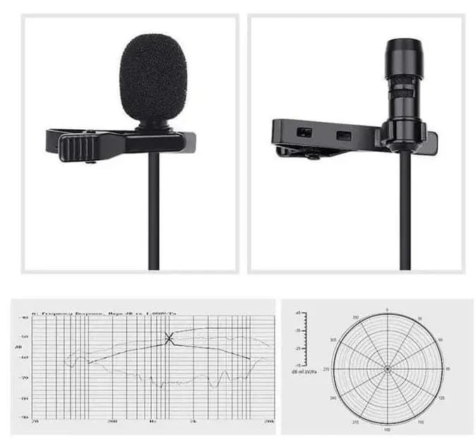 میکروفن یقه ای GL-121 LACALIER ا Lavalier GL-121 Dynamic Sound Microphone — تصویر ۳