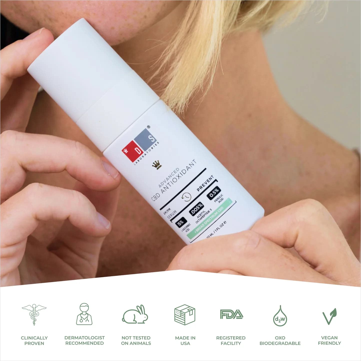 سرم آنتی اکسیدان پیشرفته روغن کانابیدول CBD (روشن‌کننده + ترمیم کننده) — تصویر ۷