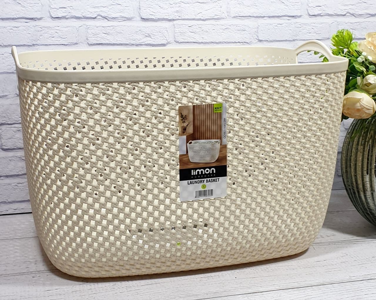 سبد رخت مستطیل بزرگ طرح بافت لیمون*کد213735 — تصویر ۲