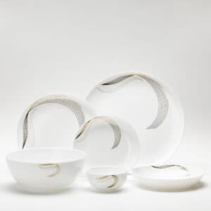 سرویس 26 پارچه دیوالی طرح شمل طلایی — تصویر ۲