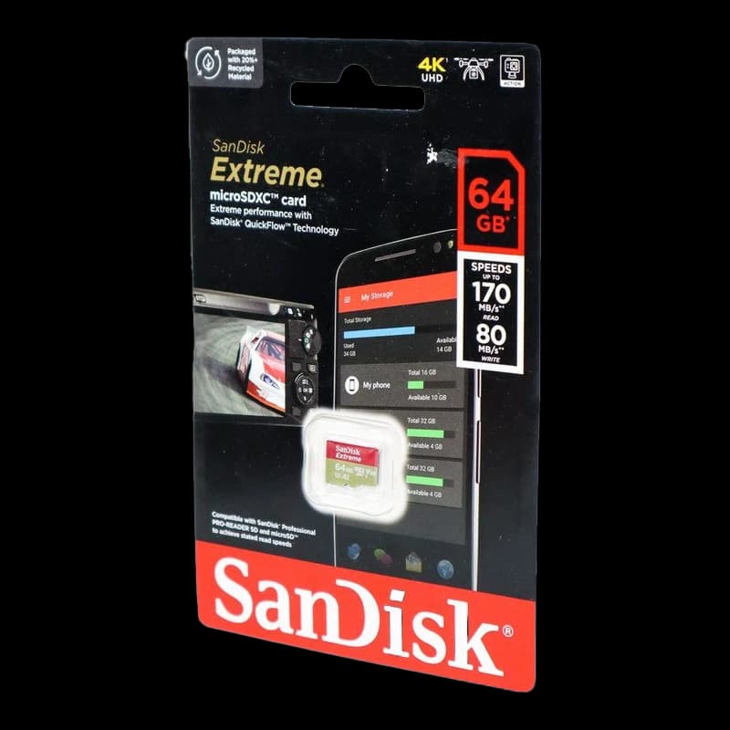 کارت حافظه microSDXC سن دیسک مدل Extreme V30 U3 A2 سرعت 170mbps — تصویر ۲