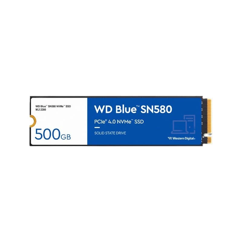 حافظه اس اس دی NVMe™ وسترن دیجیتال / WD آبی SN580 ظرفیت 500GB – استوک