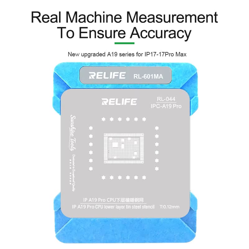 شابلون مگنتی RELiFE RL-601MA سی پی یو 11 تا 17 آیفون — تصویر ۵