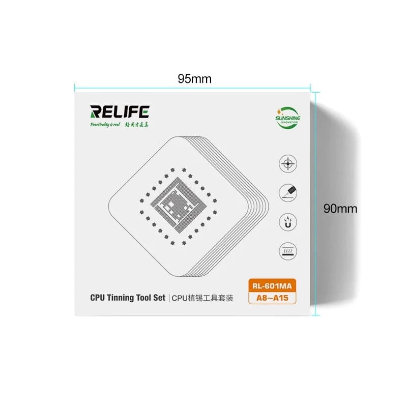 شابلون مگنتی RELiFE RL-601MA سی پی یو 11 تا 17 آیفون — تصویر ۹