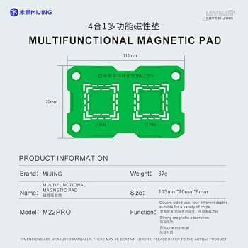 پد شابلون مگنتی همه کاره MijiNG M22 Pro — تصویر ۲