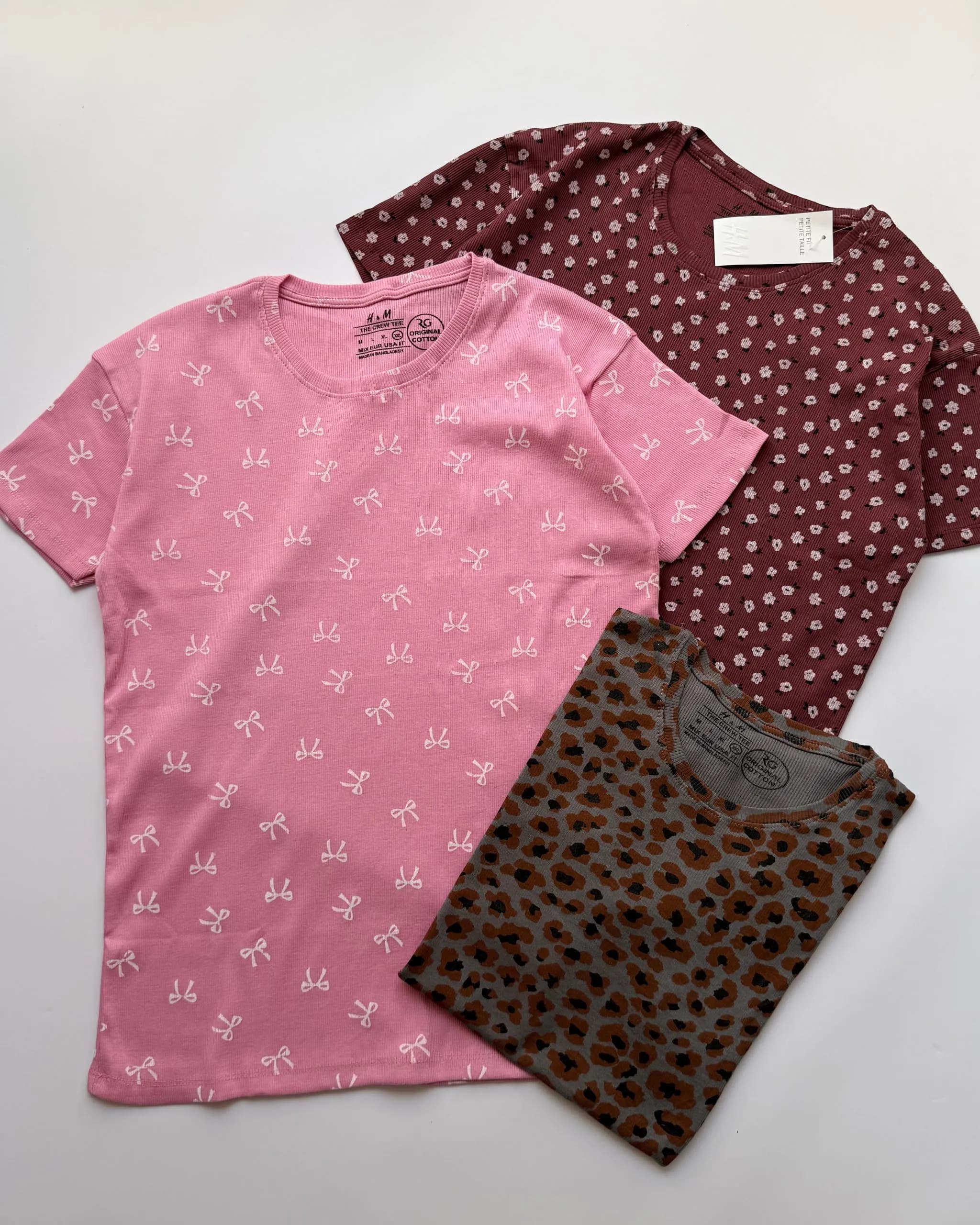 تیشرت H&M کبریتی پنبه سایز 2xl — تصویر ۴