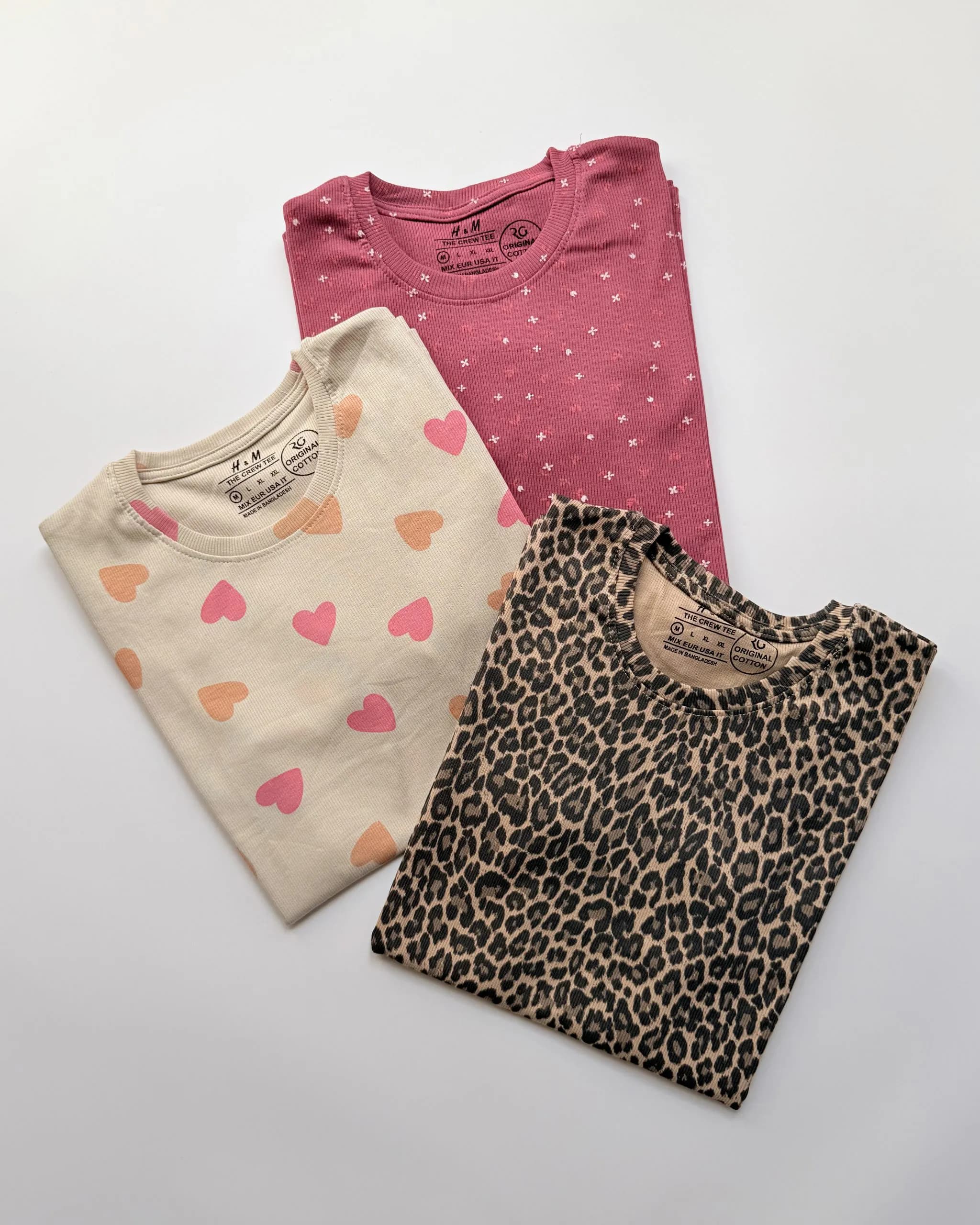 تیشرت H&M کبریتی پنبه سایز مدیوم — تصویر ۲