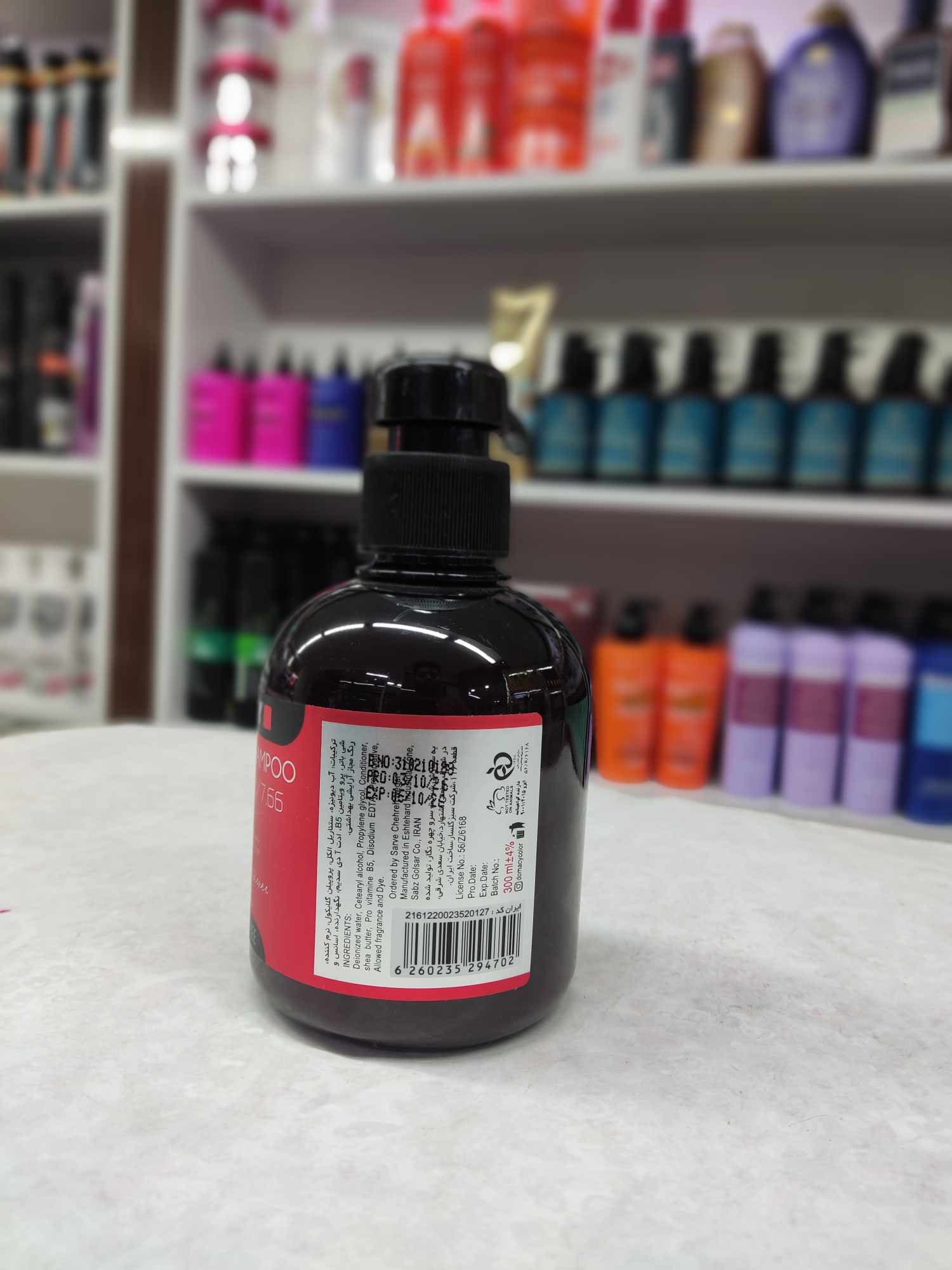 شامپو رنگساژ دوماسی قرمز توت فرنگی شماره ۷٫۶۶ حجم ۳۰۰ میلی لیتر — تصویر ۲