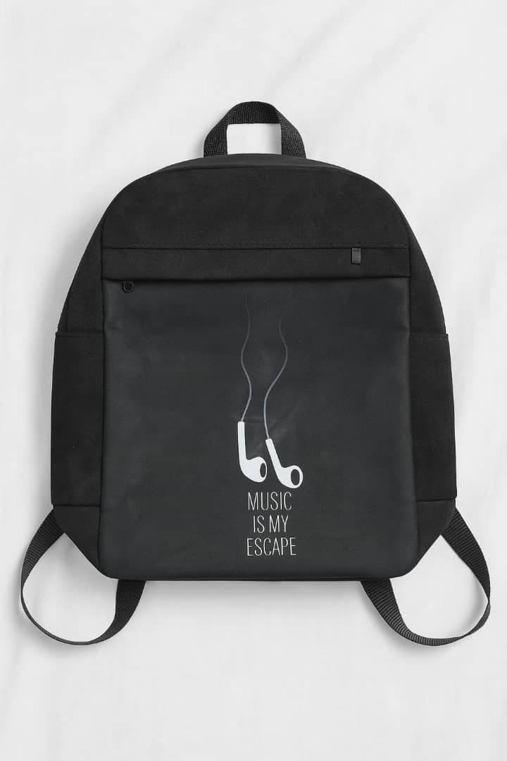 کوله پشتی مخمل طرح ابر — تصویر ۴