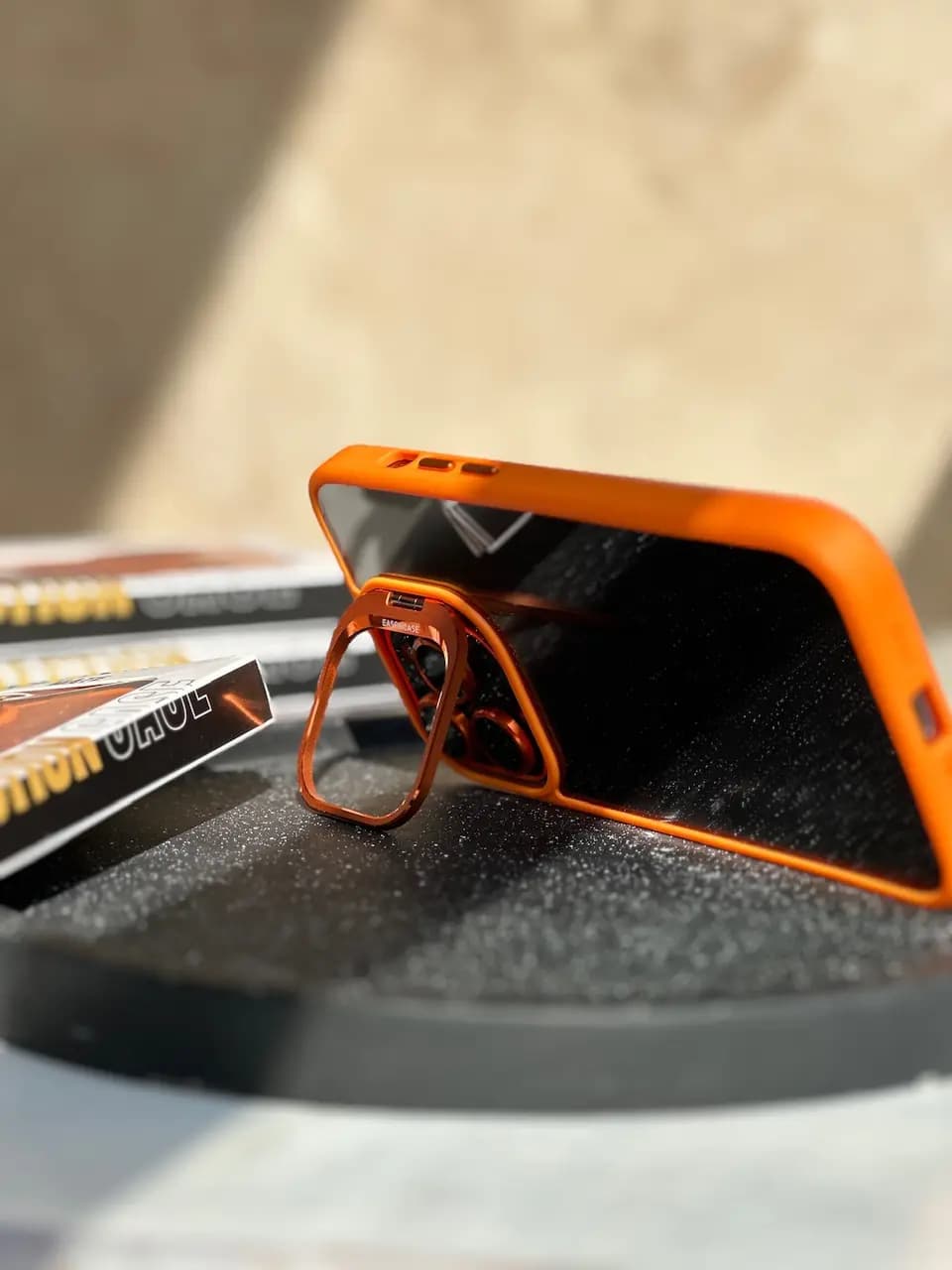 قاب Orange Eason Case همراه با محافظ لنز رینگی (کدC1365) — تصویر ۵