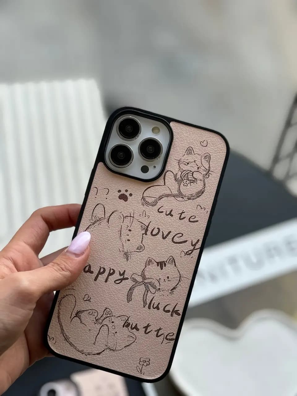 قاب Graphite Cute Cat (کدC1676) — تصویر ۲