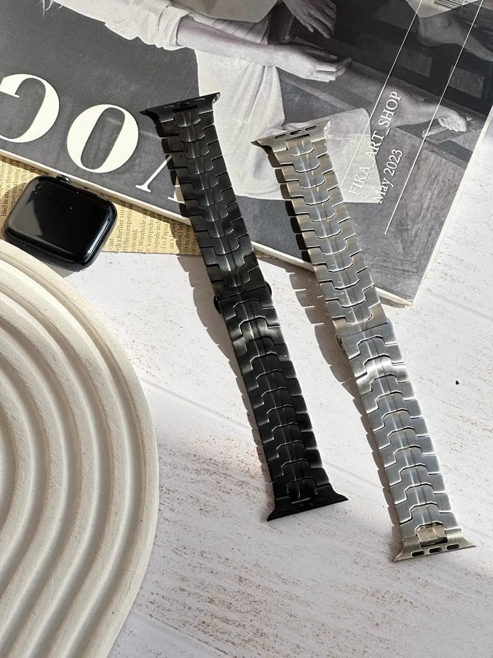 بند اپل واچ فلزی iron strap (کدw5035) — تصویر ۶