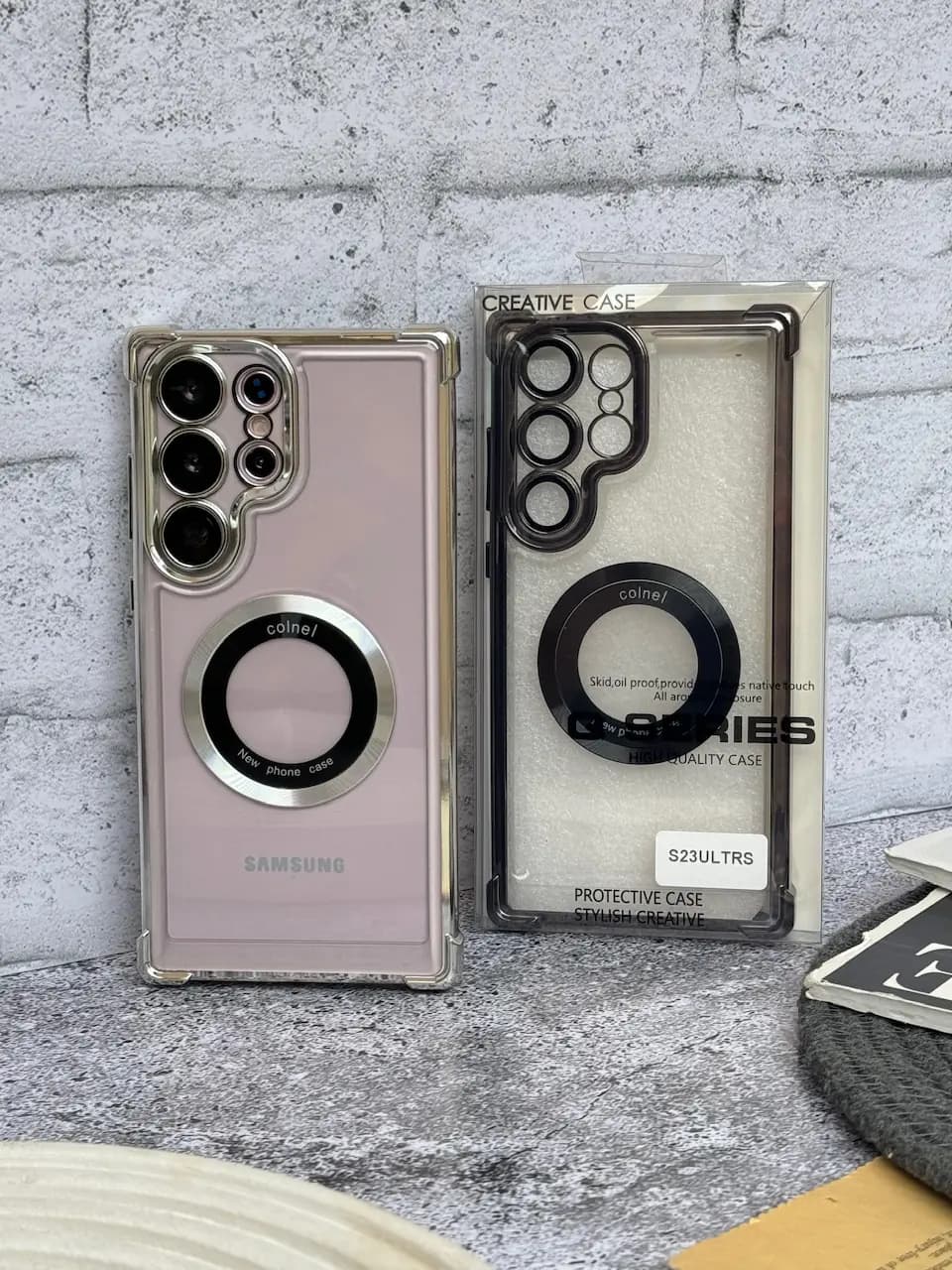 قاب ایربگ دار Magsafe با گلس لنز سری S سامسونگ (کدC1782) — تصویر ۶