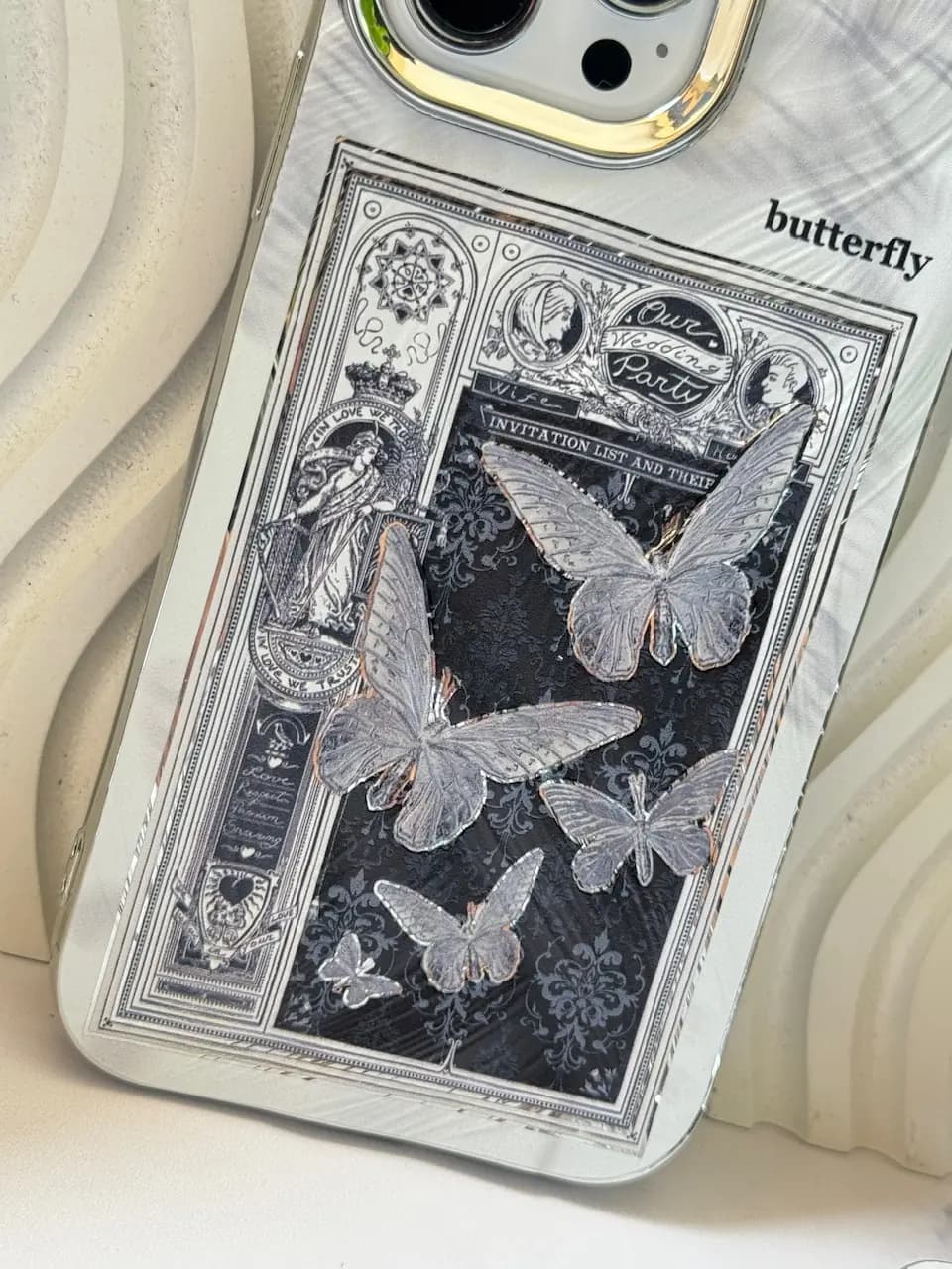 قاب Black and White butterfly (کدC1776) — تصویر ۲