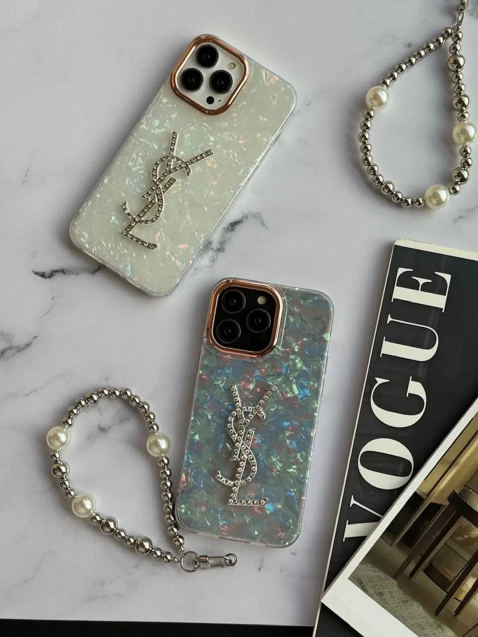 قاب yves saint laurent یخی با آویز (کدC1515) — تصویر ۴