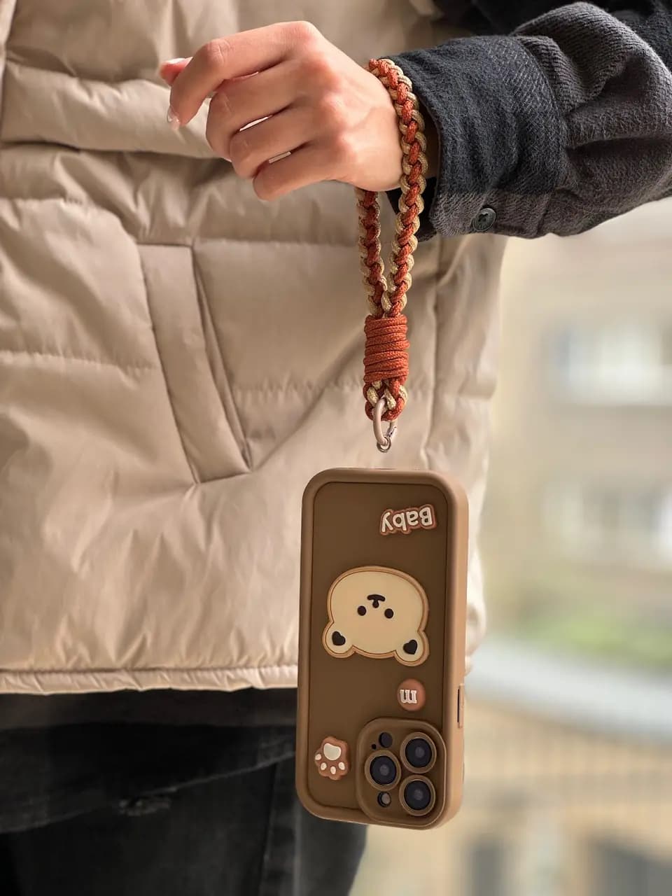 قاب Baby Bear با بند طنابی آیفون (کدC1468) — تصویر ۷
