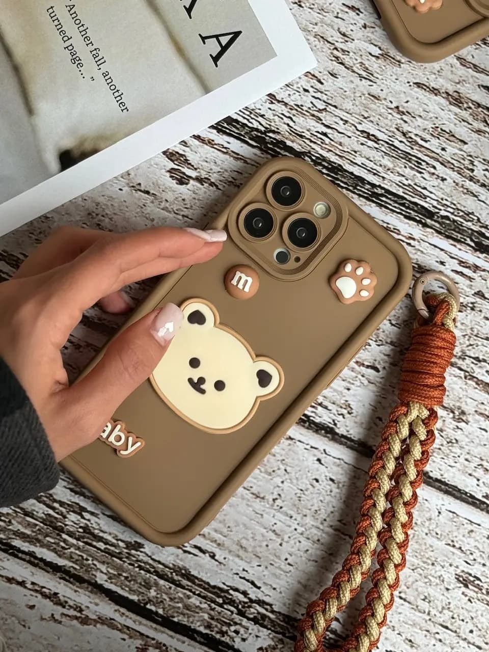 قاب Baby Bear با بند طنابی آیفون (کدC1468) — تصویر ۶