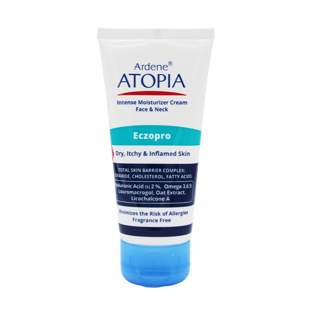 کرم مرطوب صورت وگردن آردن آتوپیا (پوست خیلی خشک و اگزمایی) ECZPRO 50 میل ARDEN ATOPIA