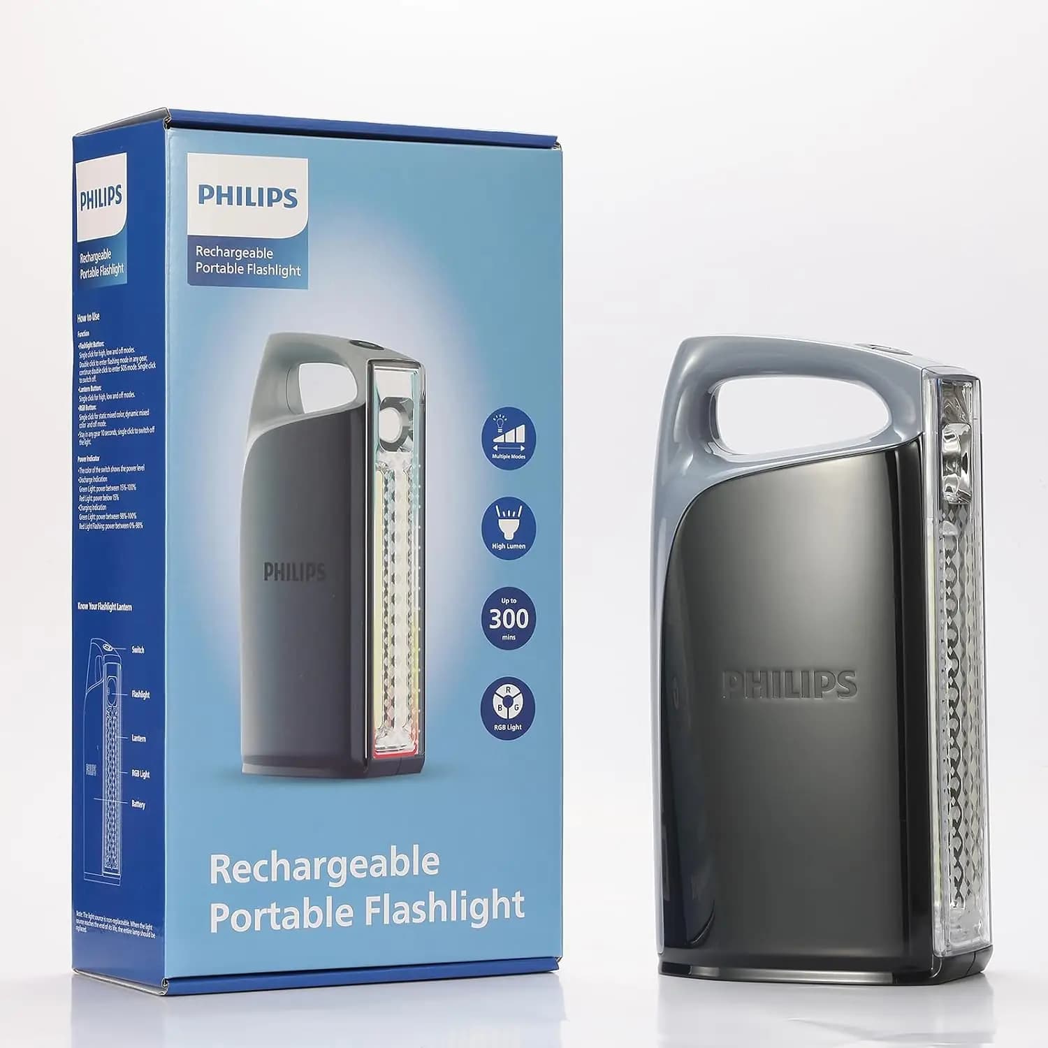 چراغ اضطراری قابل شارژ PHILIPS 10W | مدل Emergency Light-EM