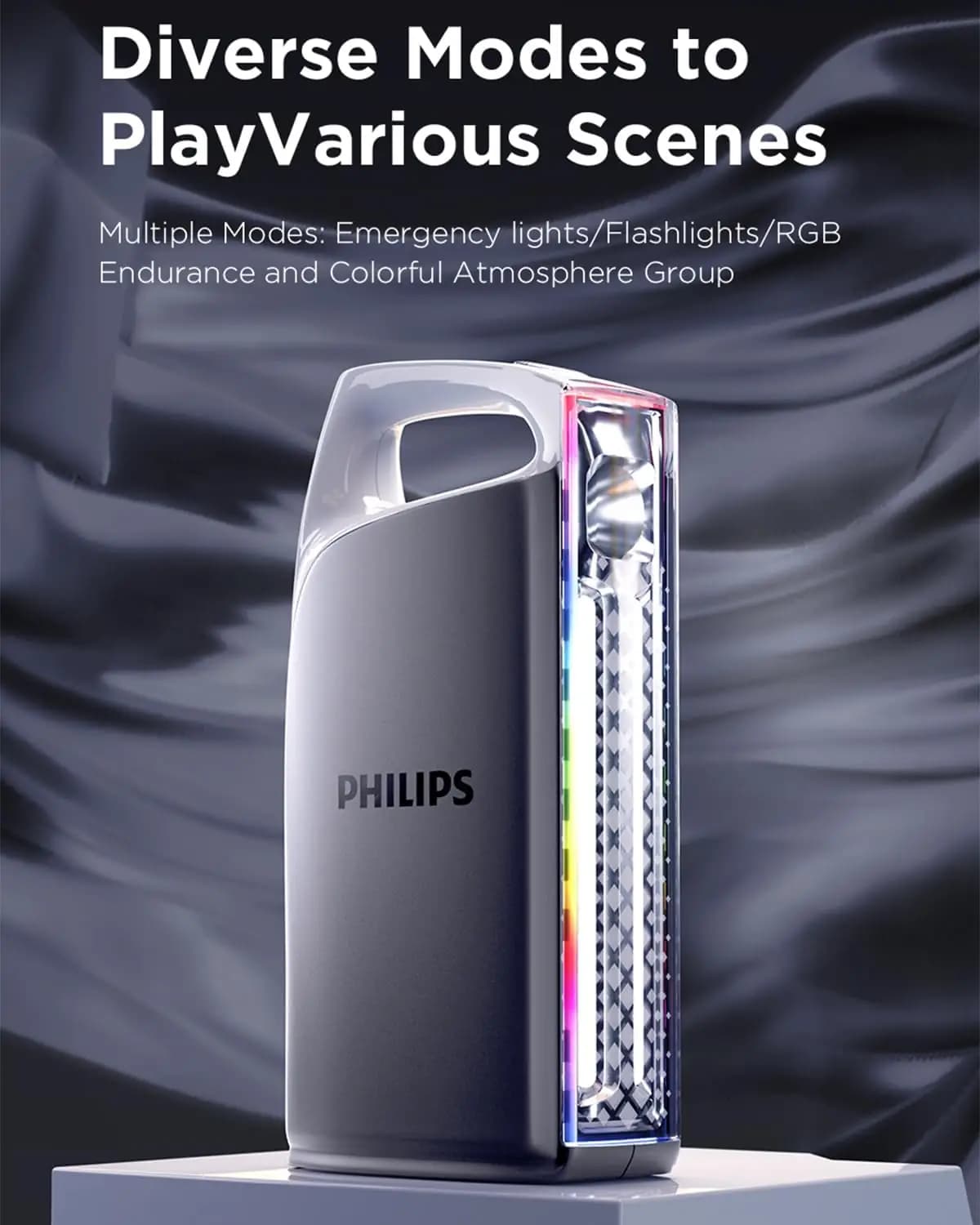 چراغ اضطراری قابل شارژ PHILIPS 10W | مدل Emergency Light-EM — تصویر ۲