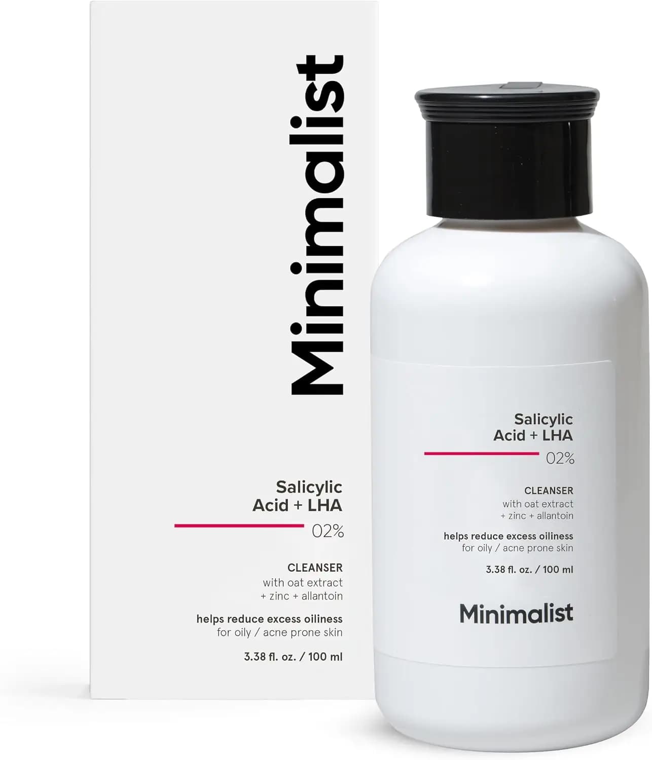 شوینده صورت مینیمال ضدجوش | Minimalist | سالیسیلیک اسید ۲٪ | 100ml