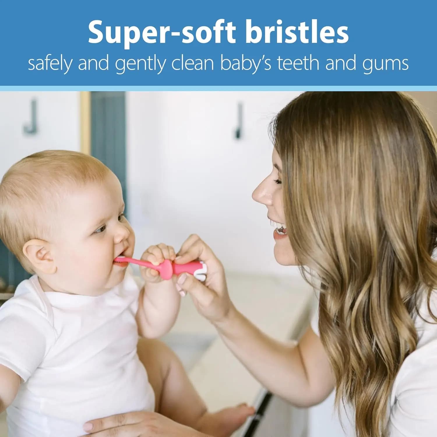 مسواک کودک دکتر براونز | Dr. Brown’s Infant-to-Toddler Set صورتی فیل 1.4oz — تصویر ۳