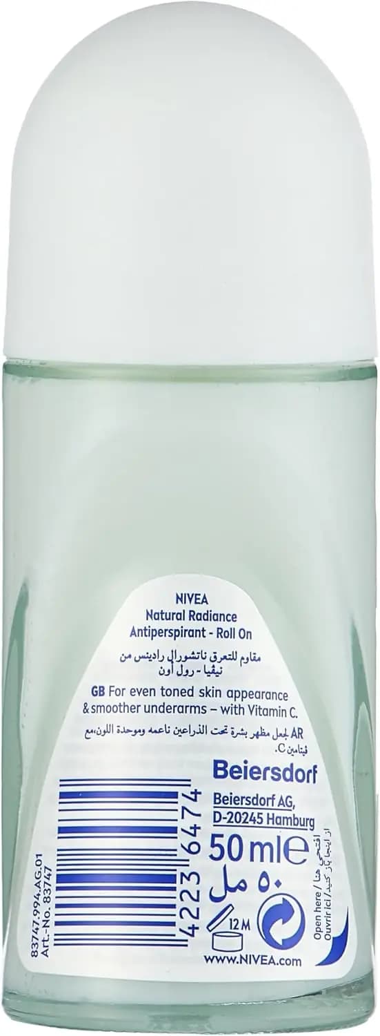 ضد تعریق رول‌آن NIVEA | Women Natural Radiance 50 ml (2 عددی) — تصویر ۲