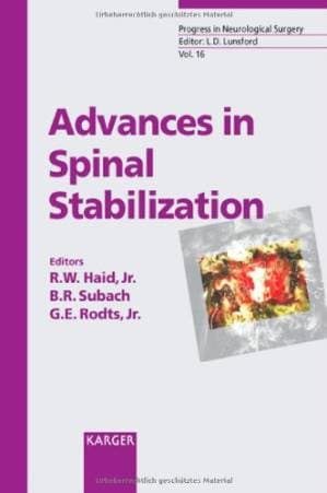 دانلود کتاب Advances in spinal stabilization